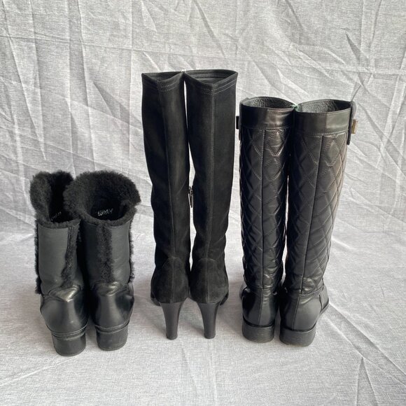 Stuart Weitzman Suede Ankle Zip Boots - Size 36.5 - Picture 17 of 17